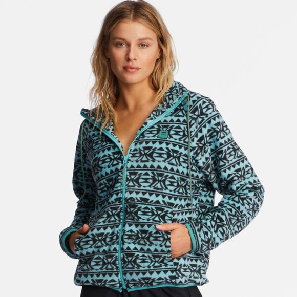 Billabong Boundary - Zip-Up Polar Fleece for Women Size Medium - Picture 1 of 5